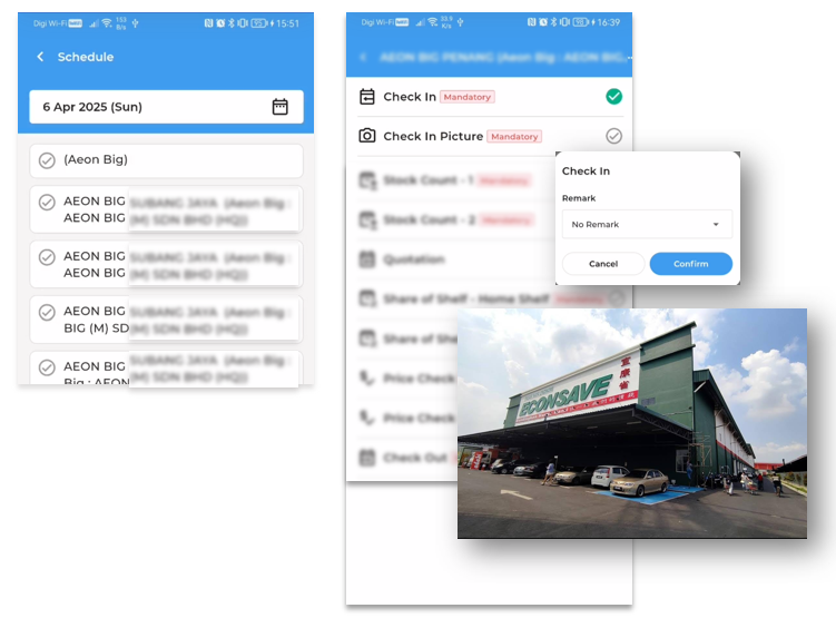 kawanfood check in blur